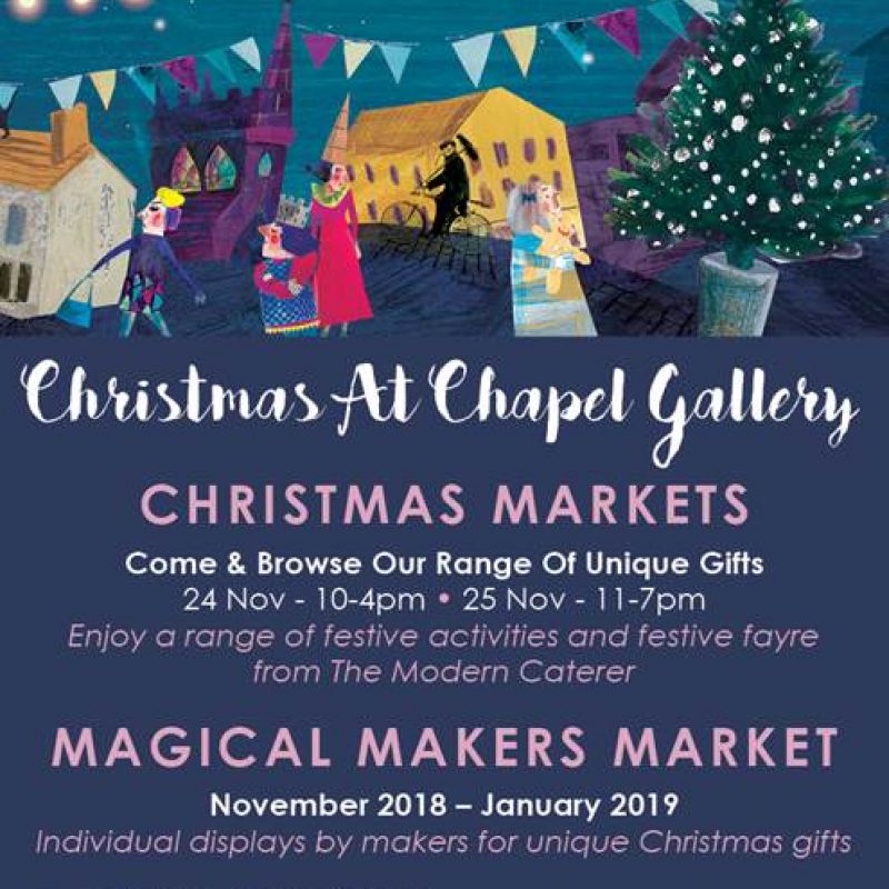 2018 Chapel Gallery Christmas market flyer